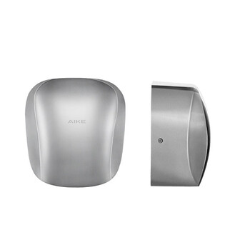 艾克（AIKE）AK2903 商务酒店不锈钢智能感应烘手机卫生间洗手吹干器 不锈钢亮光/1400W
