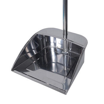 卫洋 WY-1020 簸箕箕畚箕铲子撮子加厚铁畚斗厨房酒店垃圾斗特厚垃圾铲子特大款不锈钢簸箕1个装