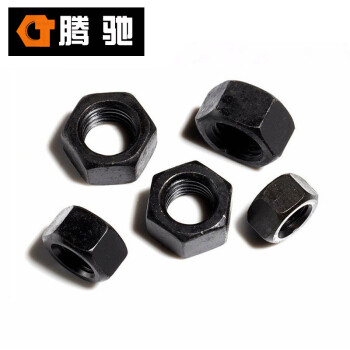 腾驰 CT 碳钢45 细牙六角螺母 GB6171 碳钢六角螺母 M24*1.5（55支/盒）