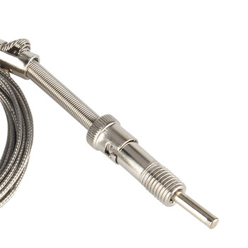 匡建仪表（CONJANT）压簧式热电偶 热电阻K型E型PT100电热偶温度传感器温控仪探头测温线 PT100型压簧-3米 