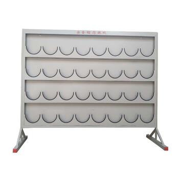 工者放置安全帽架子 安全帽存放处支架摆放架 落地四层32格定制CC-012