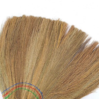 冰禹 BY-275 清洁手工芒花笤帚 间色彩柄芒草扫帚（ 手柄颜色随机）1把