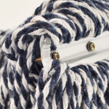 兰诗（LAUTEE）DM- 983 木杆铁头排拖 物业学校老式拖把棉线尘推 30厘米排拖