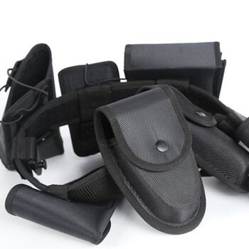 坚冠 保安腰带 多功能尼龙战术腰带安防用品腰带均码八件套装