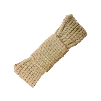 苏识 YJ-S0016 麻绳 复古包装捆绑黄麻绳 手工麻绳土黄色 20mm 10米