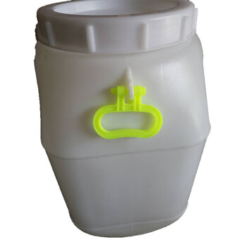 波浩 BOHAO  塑料水桶50L带盖加厚塑料桶50Lkg公斤化工桶大储 白色 6个起发 不零售
