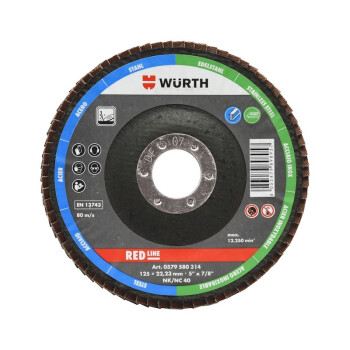 伍尔特官方（WURTH）0579580314 百叶轮-凸面型-G40-D115MM，5片装