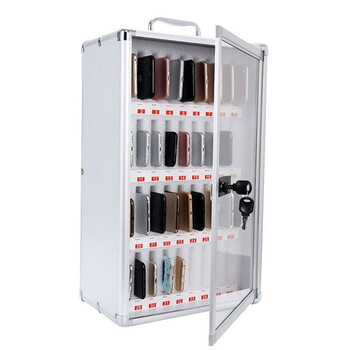 箱大王 Xlj-10 透明带锁手机保管箱 员工手机寄存柜存放箱 钥匙锁24台