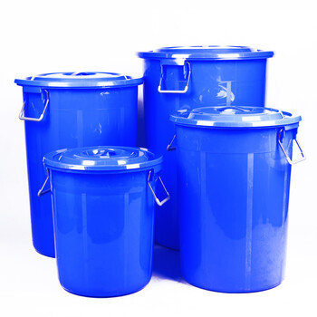 圣极光280L带盖大水桶加厚塑料储水桶大号收纳桶S01618蓝色可定制