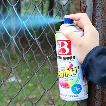 保赐利/BOTNY自喷漆 手喷漆 金属防锈油漆 白色喷漆 丰田白033 型号：B-1088 NO.107 400ml/200g 1瓶