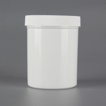 海斯迪克 HK-837 加厚塑料瓶广口油墨罐 大口直立桶 密封罐 250ML白色
