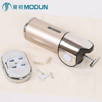 莫顿（MODUN） 皂液器壁挂挂壁皂液器洗手器洗手瓶皂液盒浴液盒 M-8009土豪金单头