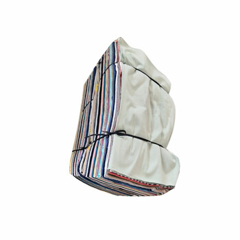 劳保佳 杂色擦机布 工业擦拭棉布 标准裁剪吸水吸油抹布 40*60cm（25KG）