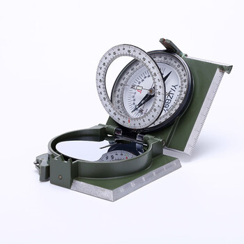 雅恪尚 97式指南针指北针地质罗盘仪测量里程测距仪俯仰角估距器户外野营装备
