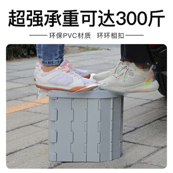斯铂格 BGF-32 应急折叠马桶 便携式车载厕所 自驾游厕所户外马桶 分体式-灰色