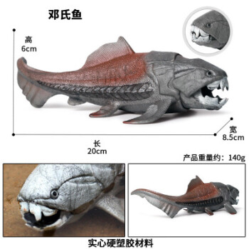 模型玩具侏罗纪霸王龙镰刀龙牛龙肿头龙迅猛龙实心恐龙模型男孩邓氏鱼