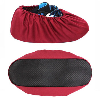 者也（ZYE）透气防尘鞋套棉布防滑底鞋套可反复洗 灰色 