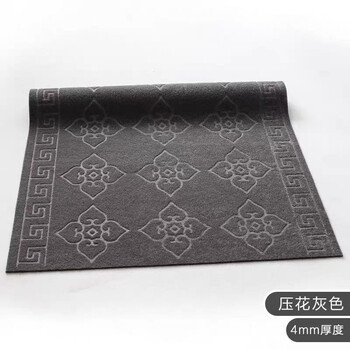 雅的 压花过道地毯酒店大堂走廊地毯 丙纶防滑地毯 除尘地毯 大红色 90*100厘米 /张