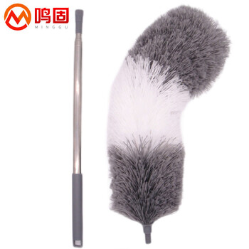 鸣固 鸡毛掸子 清洁掸子 超细纤维2.5米超长可伸缩除尘掸灰尘刷清洁扫灰鸡毛掸子 替换头（opp袋）