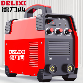 德力西电焊机两相220v 三相380v两用双电压ZX7-315小型工业焊机全套接好15米线【315高配工业款220V/380V】