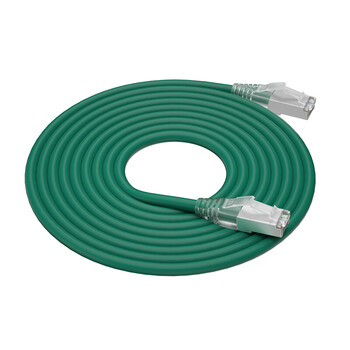 千天（Qantop）QT-WP44L 六类非屏蔽网络跳线 工程级CAT6类网线10米纯铜成品网线绿色