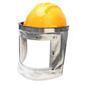 者也 铝箔隔热面罩 工厂耐高温冶炼防冲击防护面罩（不含安全帽）