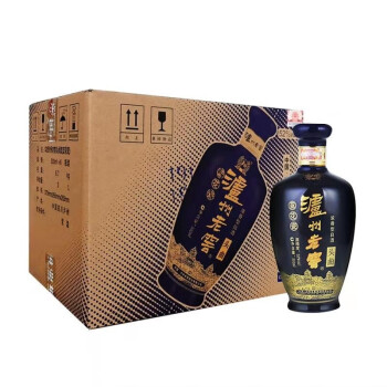 泸州老窖股份头曲蓝花瓷52度浓香型高度白酒整箱500ml6瓶