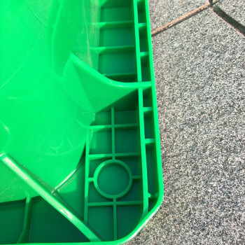 JN JIENBANGONG 垃圾桶 大号带盖户外分类垃圾桶120升加厚掀盖带轮垃圾桶 黄色
