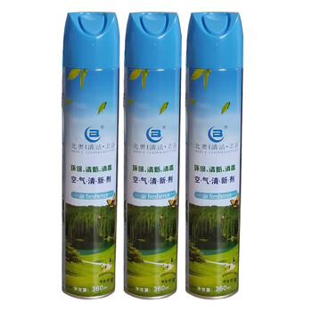 北奥（Beao）OK-663 空气清新剂 三瓶装 酒店卫生间会所宾馆芳香除臭喷雾 360ml 柠檬