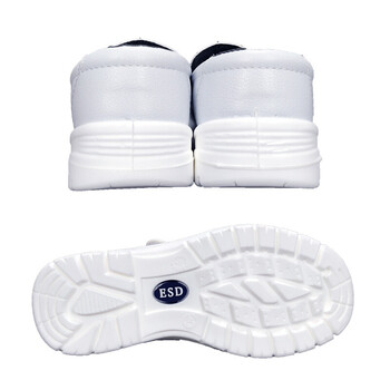 者也 白色防静电安全鞋钢头防砸劳保鞋无尘车间工作鞋 透气款37码