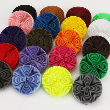 ABLEMEN 理线带 自由裁剪魔术贴 背靠背绑带 布扎带 理线收纳固定绕线带 尼龙粘扣扎线带 黑 1cm*5m