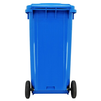 兰诗（LAUTEE）YY- 240B 可挂车户外环卫物业商用大号垃圾桶 蓝色240L