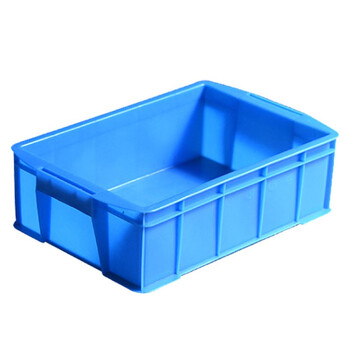 冰禹 BY-1187 蓝色加厚塑料周转箱 零件盒物流箱 392-190箱 440*330*200mm
