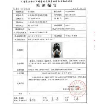 3M 防毒面具套装 6200+6001CN(2个)+5N11CN(2片)+501(2个) 喷漆工种使用1套