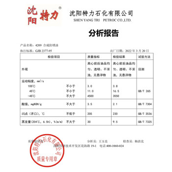 沈特力 4209 合成防锈油 3.5KG