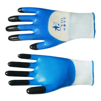 雄星  丁腈橡胶N513防滑透气耐酸碱耐磨星宇系列手套 12付*件