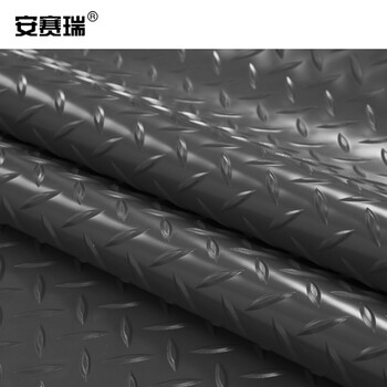 安赛瑞 10KV高压绝缘地垫（1×5m）高压绝缘胶垫工业橡胶垫绝缘地胶实验室胶板黑色轮胎纹 17321