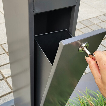 迪恩斯（DEANS）烟灰柱户外立式落地吸烟柱灭烟柱街道环卫公园工业园区烟蒂柱吸烟区专用烟灰垃圾桶室外吸烟桶 129U