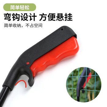 趣行 手动垃圾夹 铁杆直杆 垃圾捡拾器 保洁环卫垃圾钳 拾物器 免弯腰环卫工具垃圾夹