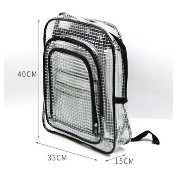 盛富永 PVC无尘包 无尘包透明背包工具包双肩背包 长35*宽40*高15