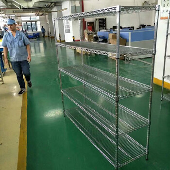 川井（WELLAND）工业货架 可定制置物架 仓储重型五层展示架  储物架 碳钢镀铬收纳架子 25mm管径60*35*180cm