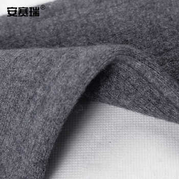安赛瑞 防寒保暖护膝 运动膝盖套(1对装)男女通用劳保护腿套 M码/浅灰 300173