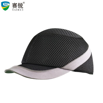 赛锐 SFT-TB010-32-BK 轻型防撞帽防撞棒球帽鸭舌帽工人安全帽可定做LOGO 黑色 1顶