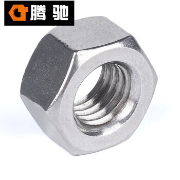 腾驰 CT 304 六角厚螺母 GB6175 不锈钢六角螺母 M20（50支/盒）