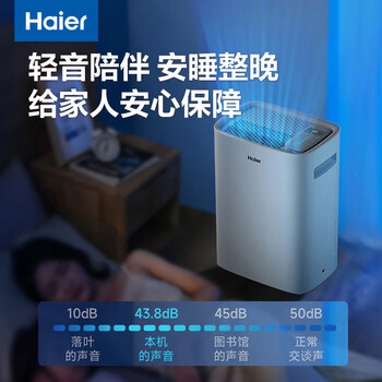 海尔（Haier）除湿机/抽湿机 京东小家智能生态 除湿量20升/天 家用除湿机轻音干衣除湿器 app智控 CF20-PK1