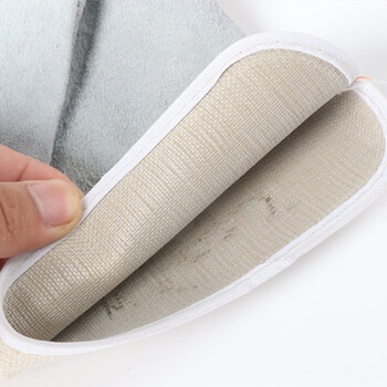 铂翔（BOXIANG）花皮手套 牛皮 透气 防油 防滑 耐磨 浅蓝色