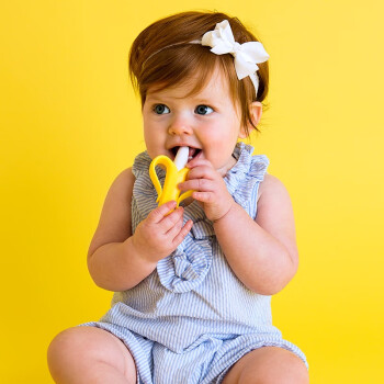 购物达人专业评测香蕉宝宝婴儿牙胶硅胶磨牙棒评测如何插图2