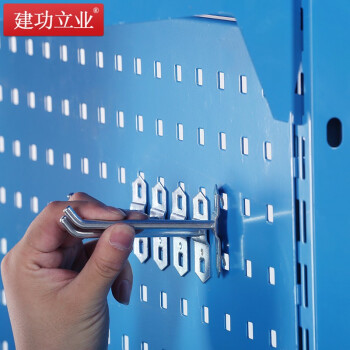 建功立业 重型工作台 钳工台2100*750*800+620mm钳工实验桌流水线打包台 211588吊二抽带挂板灯板