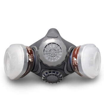 思创科技 ST-M60X-3 橡胶半面罩防化工喷漆救援酸碱农药氨气 1套装（不含滤盒）