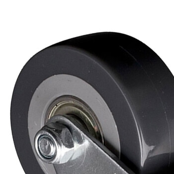 安赛瑞 丝杆万向脚轮 2英寸耐磨PU低噪音转椅滑滚丝口万向轮 承重40kg易得力定制 16199